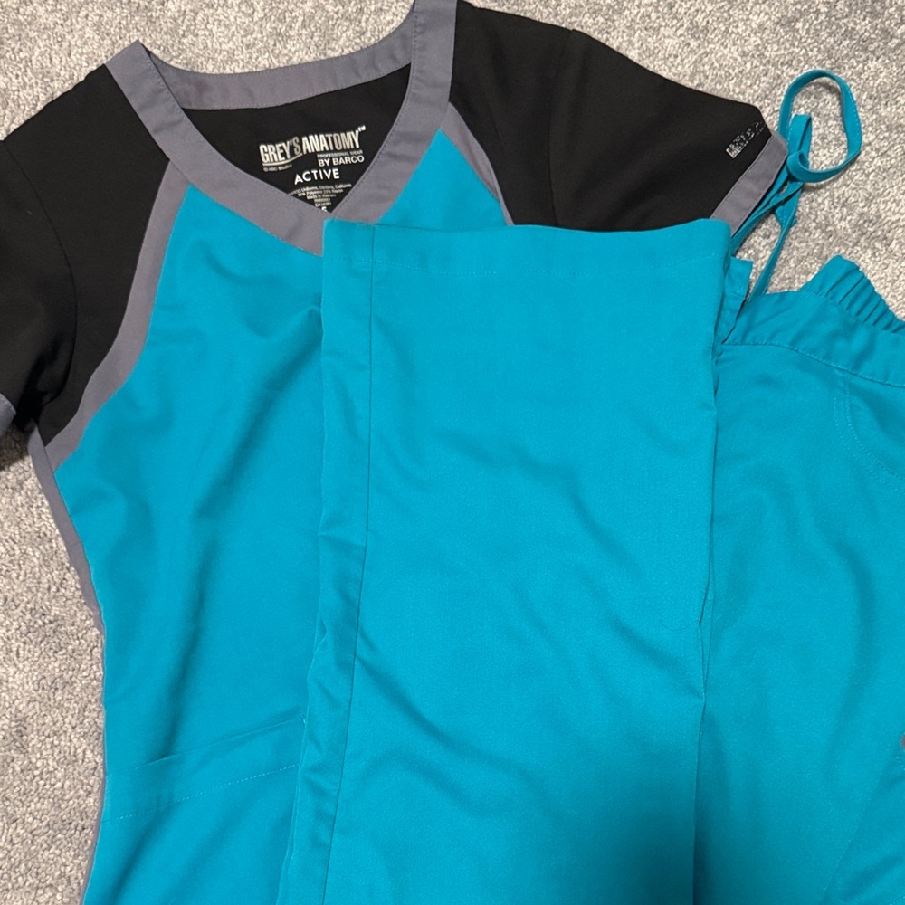 Grey's Anatomy Turquoise and Black One Piece